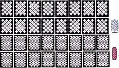 32 Nail Stencils style 103