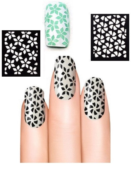 32 Nail Stencils style 105
