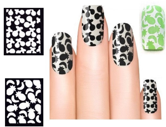 32 Nail Stencils style 106
