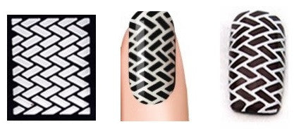 32 Nail Stencils style 107