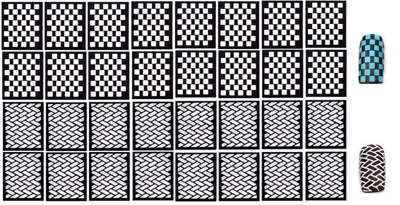44 Nail Stencils  - Animals