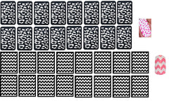 32 Nail Stencils style 108