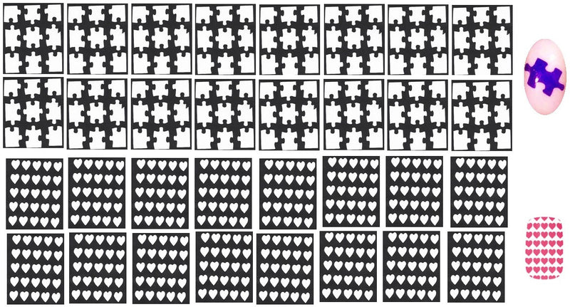 32 Nail Stencils style 119