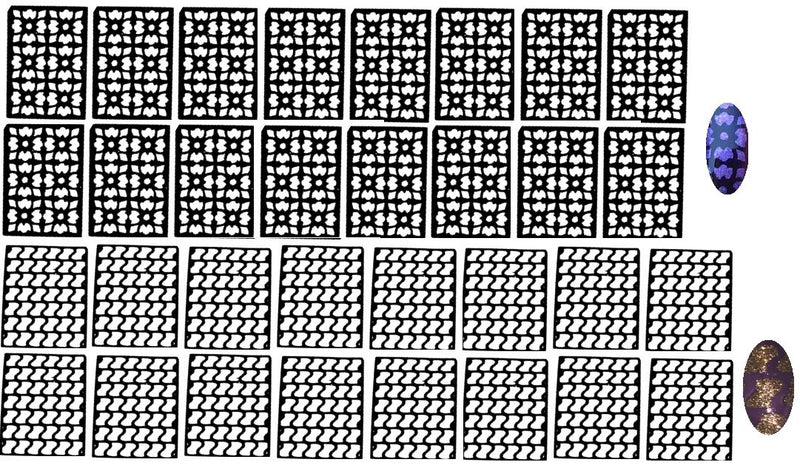 32 Nail Stencils style 104