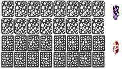 32 Nail Stencils style 104