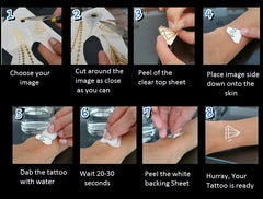 Seahorse Temporary Tattoos
