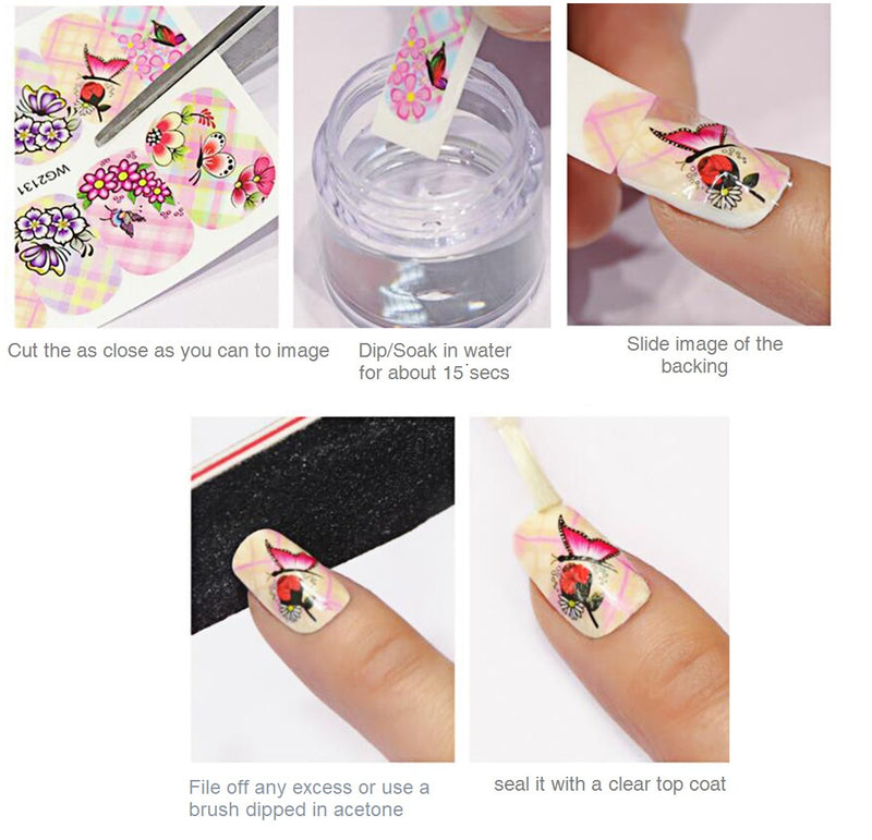 Pink  Gingham  Full Nail Wrap