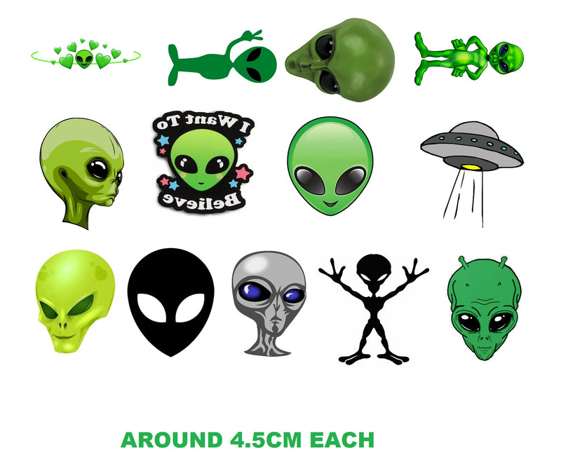 Alien UFO Temporary Tattoos