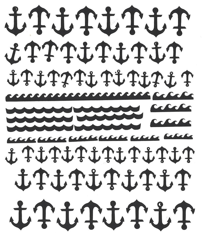 Anchor Nail Stickers