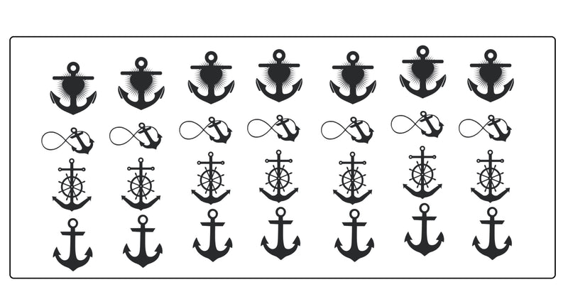 Anchor Vinyl Stickers ( Multiple colours to choose from )