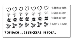 Autumn Fall Season  Vinyl Stickers ( Multiple colours to choose from )