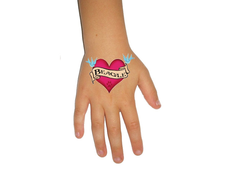 Beagle Dog Temporary Tattoos