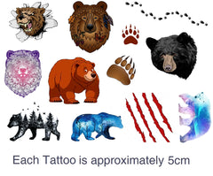 Bear   Temporary Tattoos