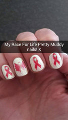 Breast Cancer Awareness Nail Art c1