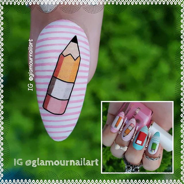 Back to school Nail Art
