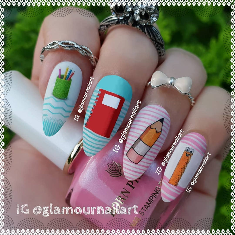 Back to school Nail Art