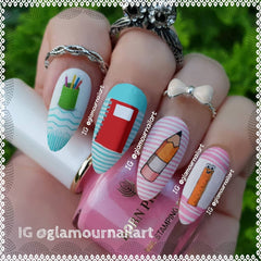 Back to school Nail Art