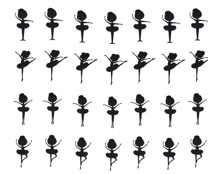 Ballerina Ballet  Vinyl Stickers ( Multiple colours to choose from )