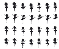 Ballerina Ballet  Vinyl Stickers ( Multiple colours to choose from )