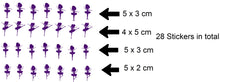 Ballerina Ballet  Vinyl Stickers ( Multiple colours to choose from )