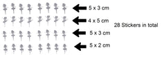 Ballerina Ballet  Vinyl Stickers ( Multiple colours to choose from )