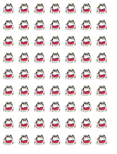 Akita Dog  Nail Art Decal