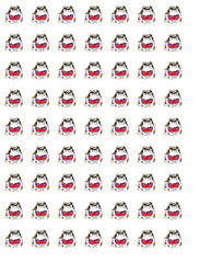 Akita Dog  Nail Art Decal