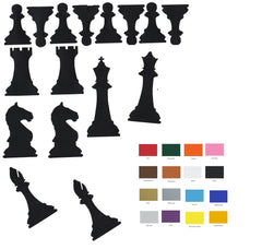 Chess Vinyl Stickers ( Multiple colours to choose from )