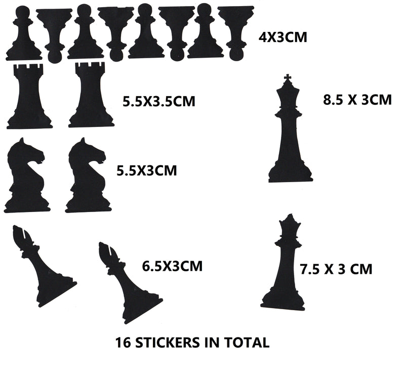 Chess Vinyl Stickers ( Multiple colours to choose from )