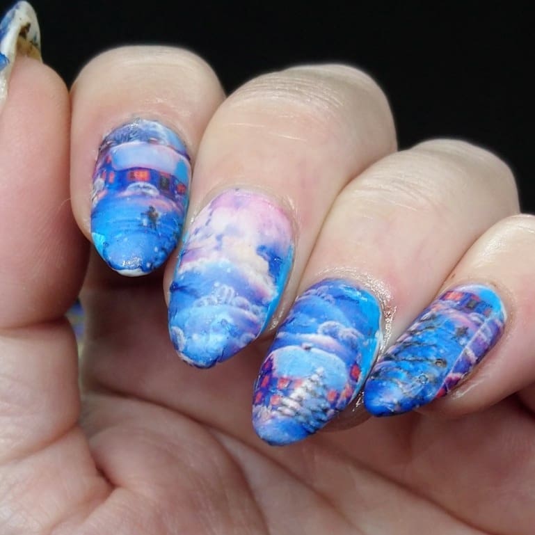 Christmas Village Full Nail Wrap