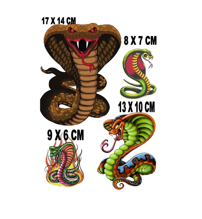 Cobra Snake Iron On Transfers