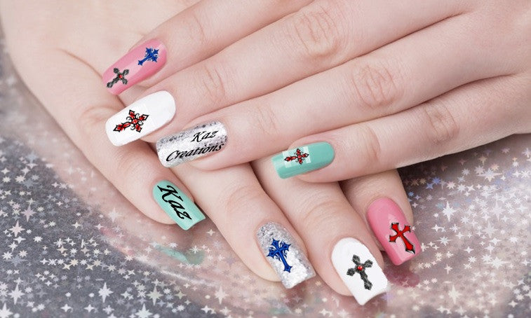 DIY Swiss Cross Nail Art — Curly Made