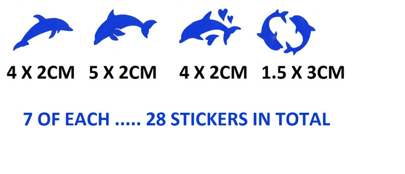 Dolphin Vinyl Stickers ( Multiple colours to choose from )