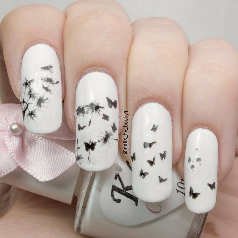 Dandelion Nail Art