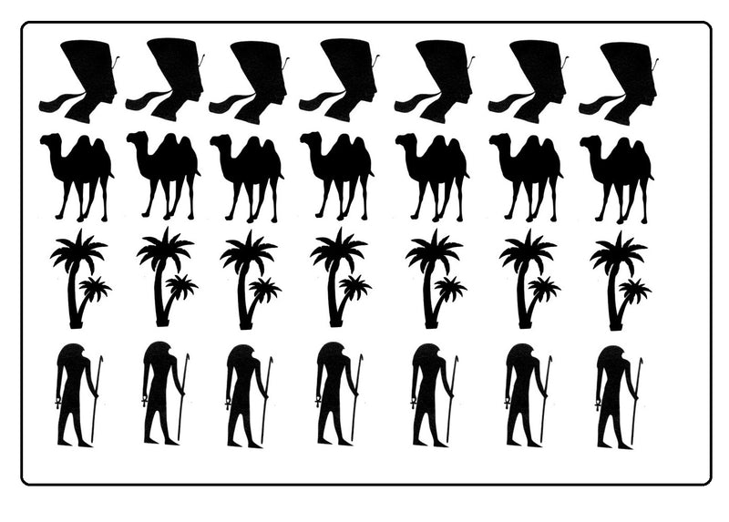 Egypt Vinyl Stickers ( Multiple colours to choose from )