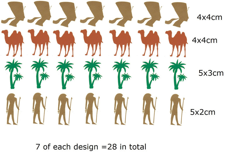 Egypt Vinyl Stickers ( Multiple colours to choose from )