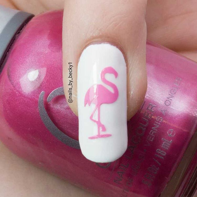 Flamingo   Nail Stickers