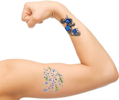 Forget Me Not Flower  Temporary Tattoos