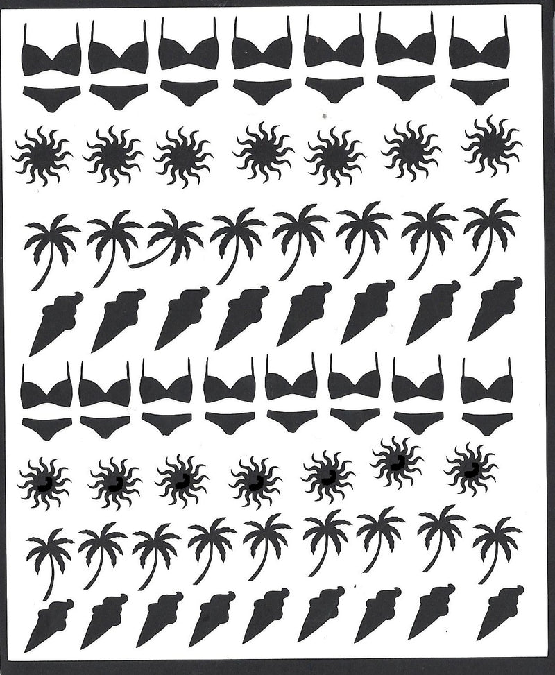 Summer Holiday Nail Stickers