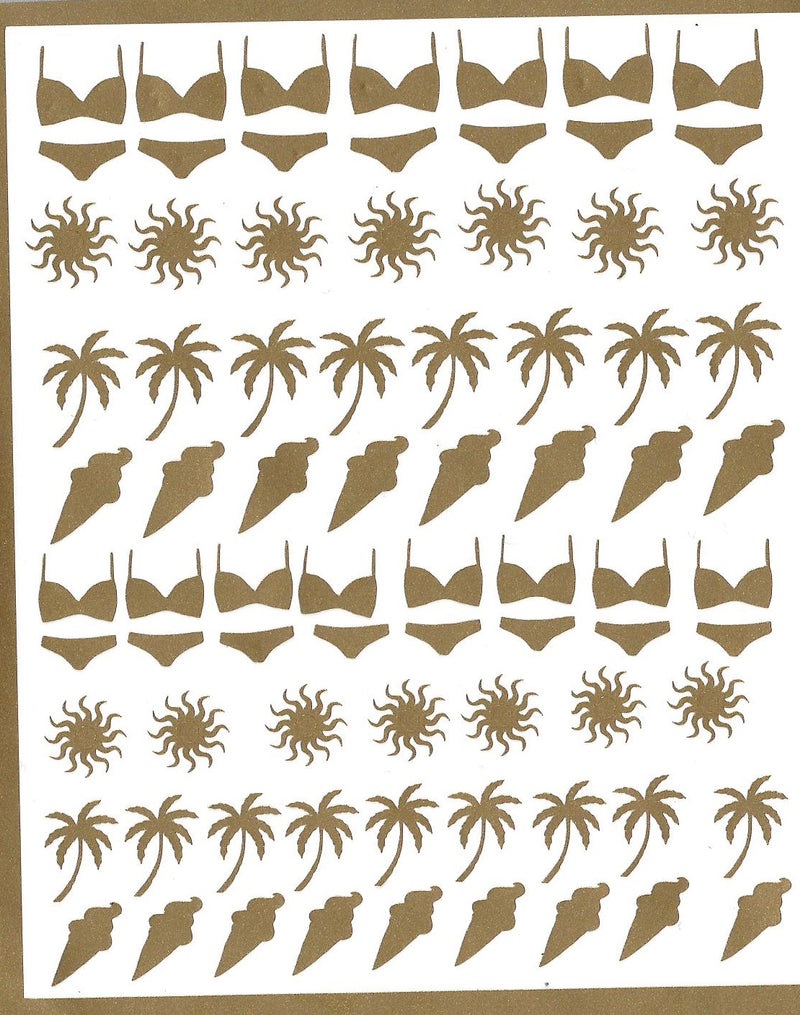 Summer Holiday Nail Stickers