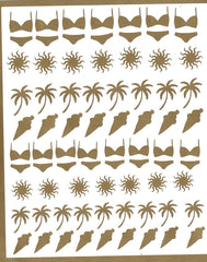 Summer Holiday Nail Stickers