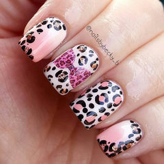 Leopard Bow Code 2 Nail Art