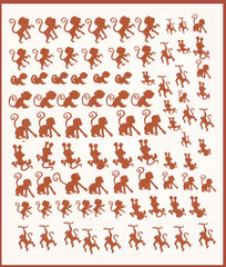 Monkey  Nail Stickers