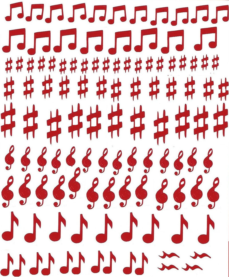 Musical Notes Nail Stickers