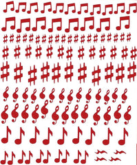 Musical Notes Nail Stickers