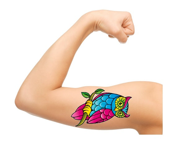 Owl  Temporary Tattoos c2