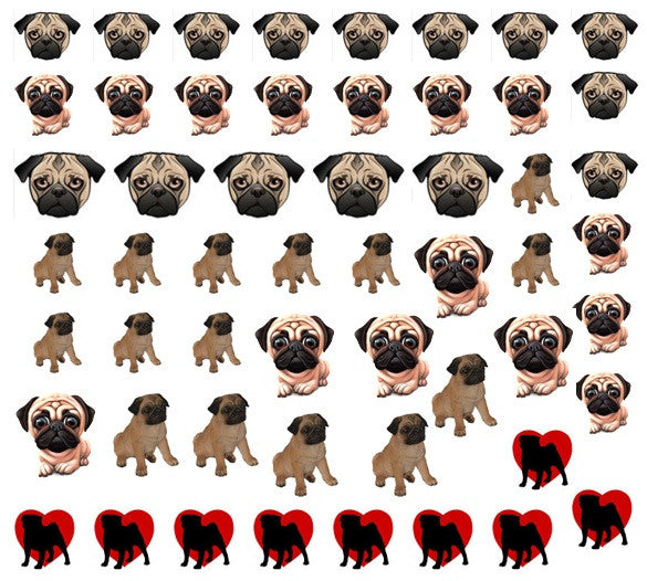 Pug  Nail Art