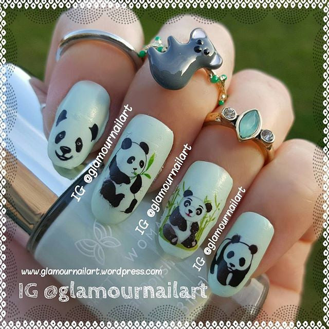 Panda Nail Art