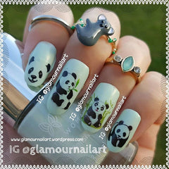 Panda Nail Art