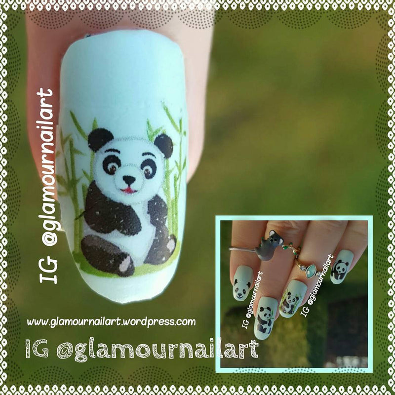 Panda Nail Art